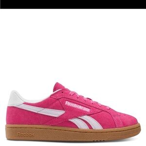 REEBOK UNISEX CLUB C GROUNDS UK SNEAKERS IN PINK/WHITE - NWT